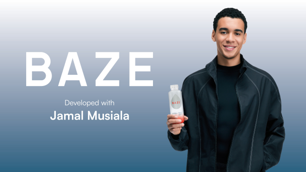 Baze: Krombacher-Tochter launcht Functional-Water-Marke mit Musiala - Quelle: Drinks & More